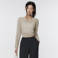 Back Slit Long Sleeve