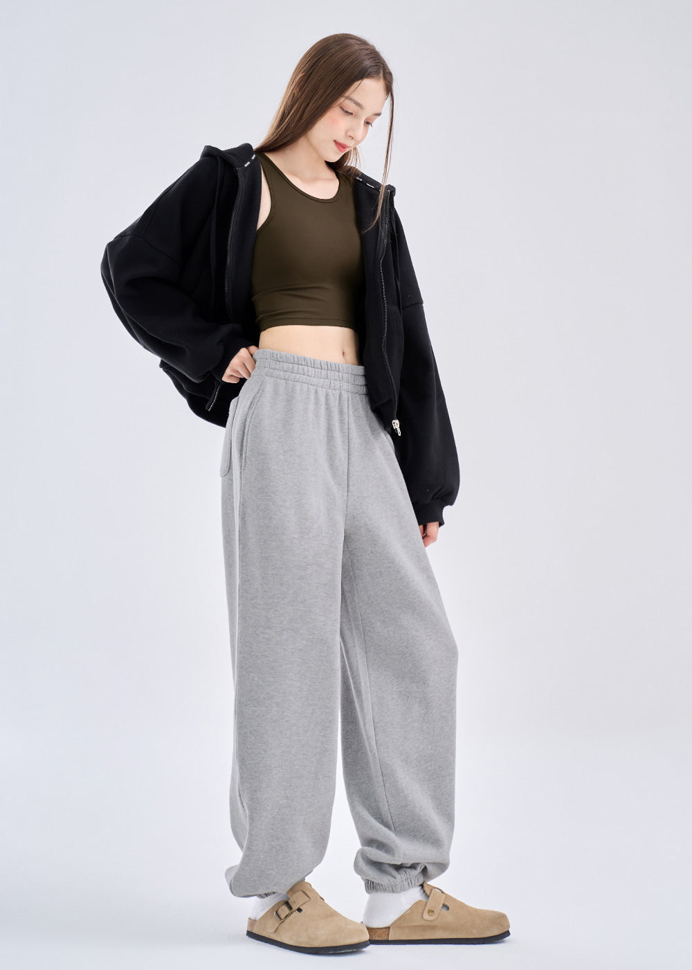 Fleece-Lined Jogger Pants
