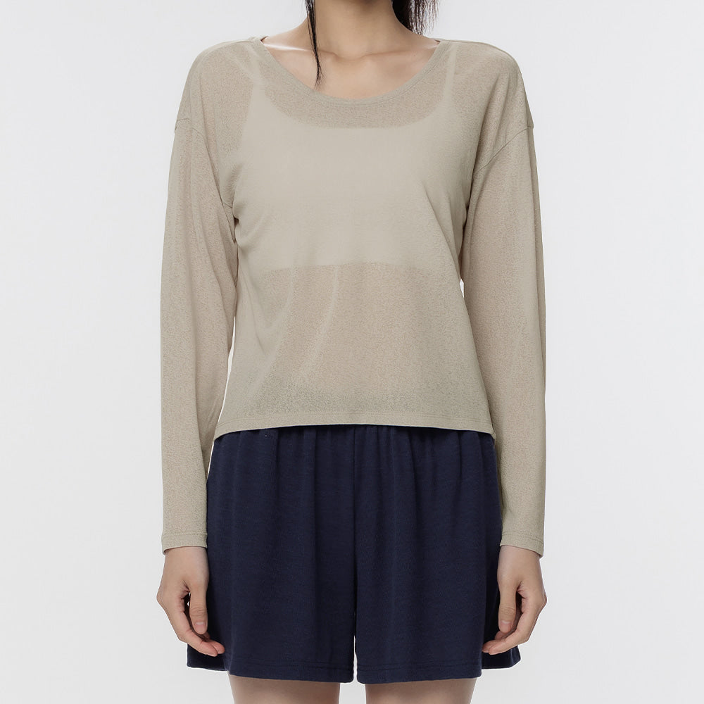 Back Slit Long Sleeve