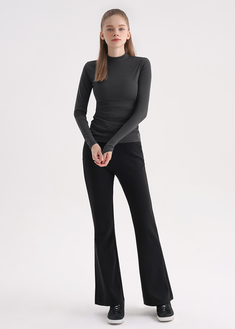 Cotton Peach Bootcut Pants