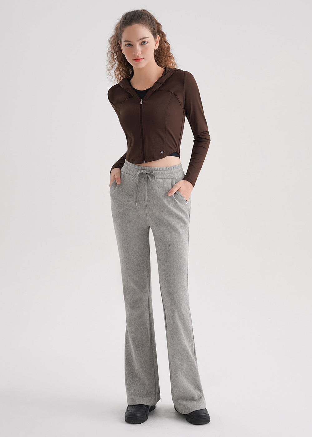 Cotton Peach Bootcut Pants