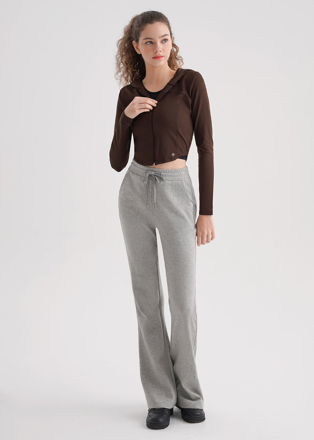 Cotton Peach Bootcut Pants