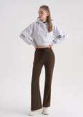 Cotton Peach Bootcut Pants