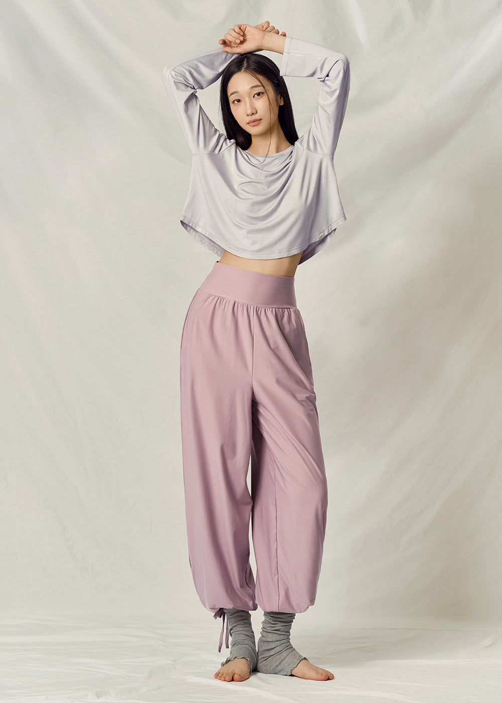 Modal Back Slit Long Sleeve Cover-Up