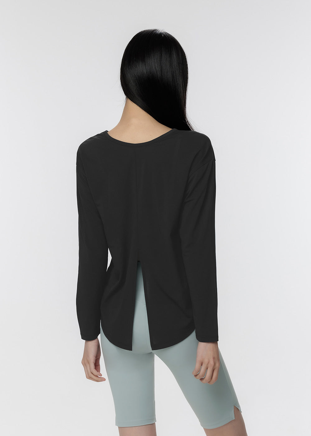 Back Slit Long Sleeve