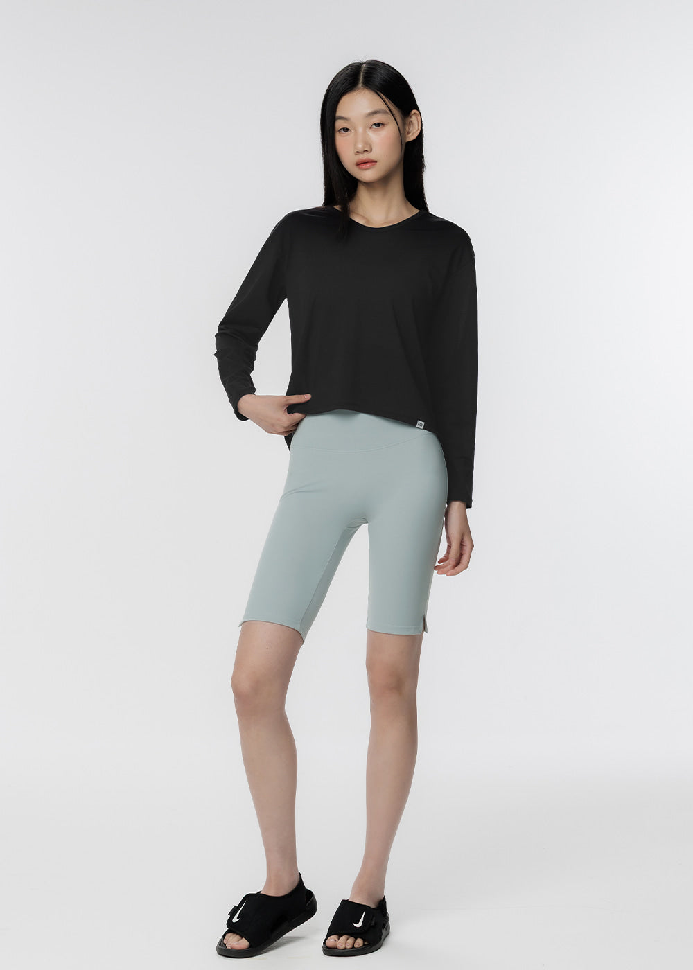 Back Slit Long Sleeve