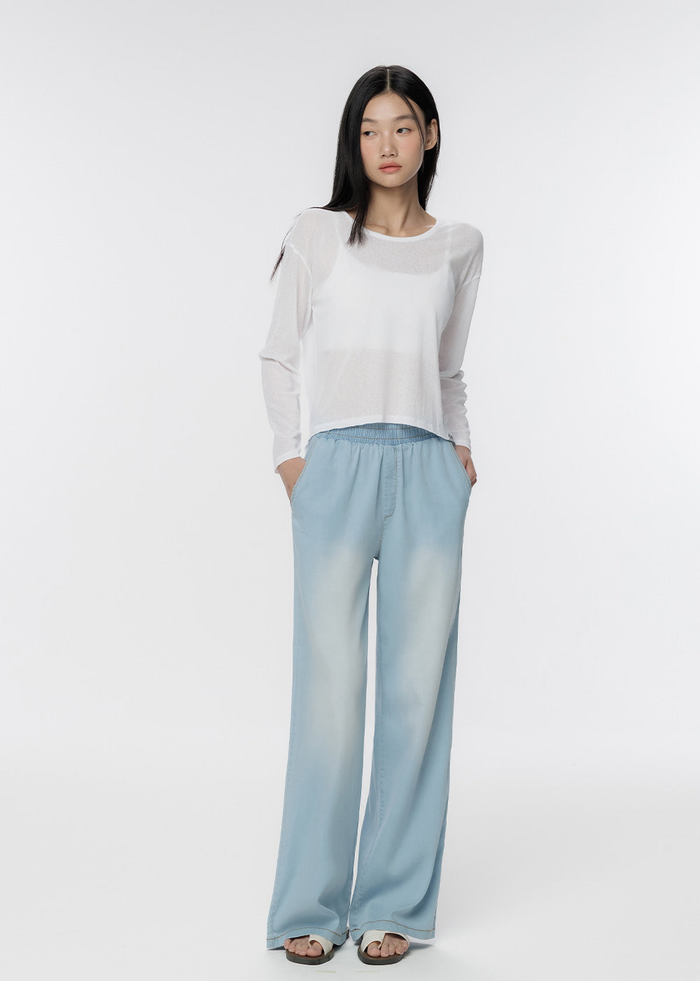 Back Slit Long Sleeve