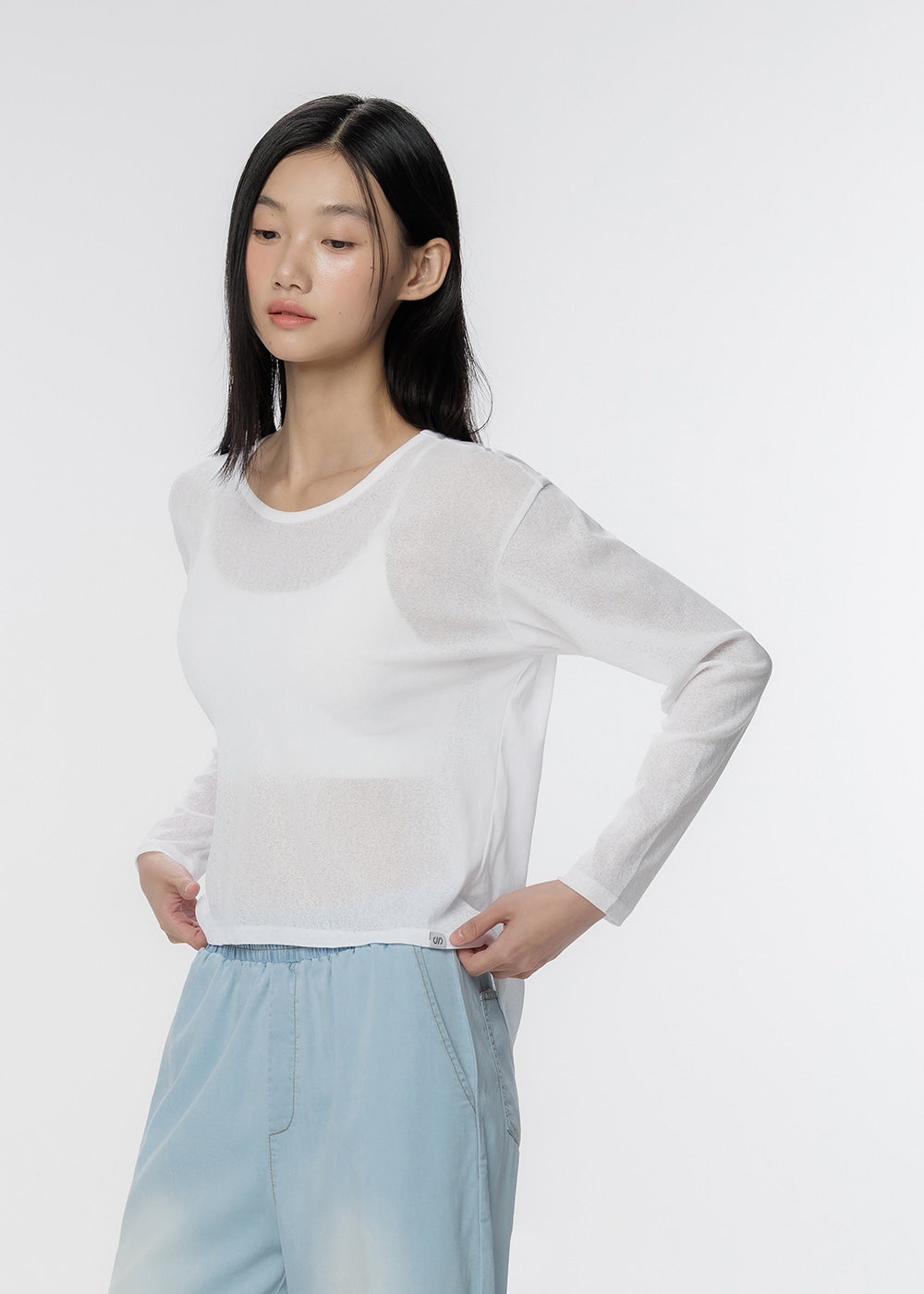Back Slit Long Sleeve