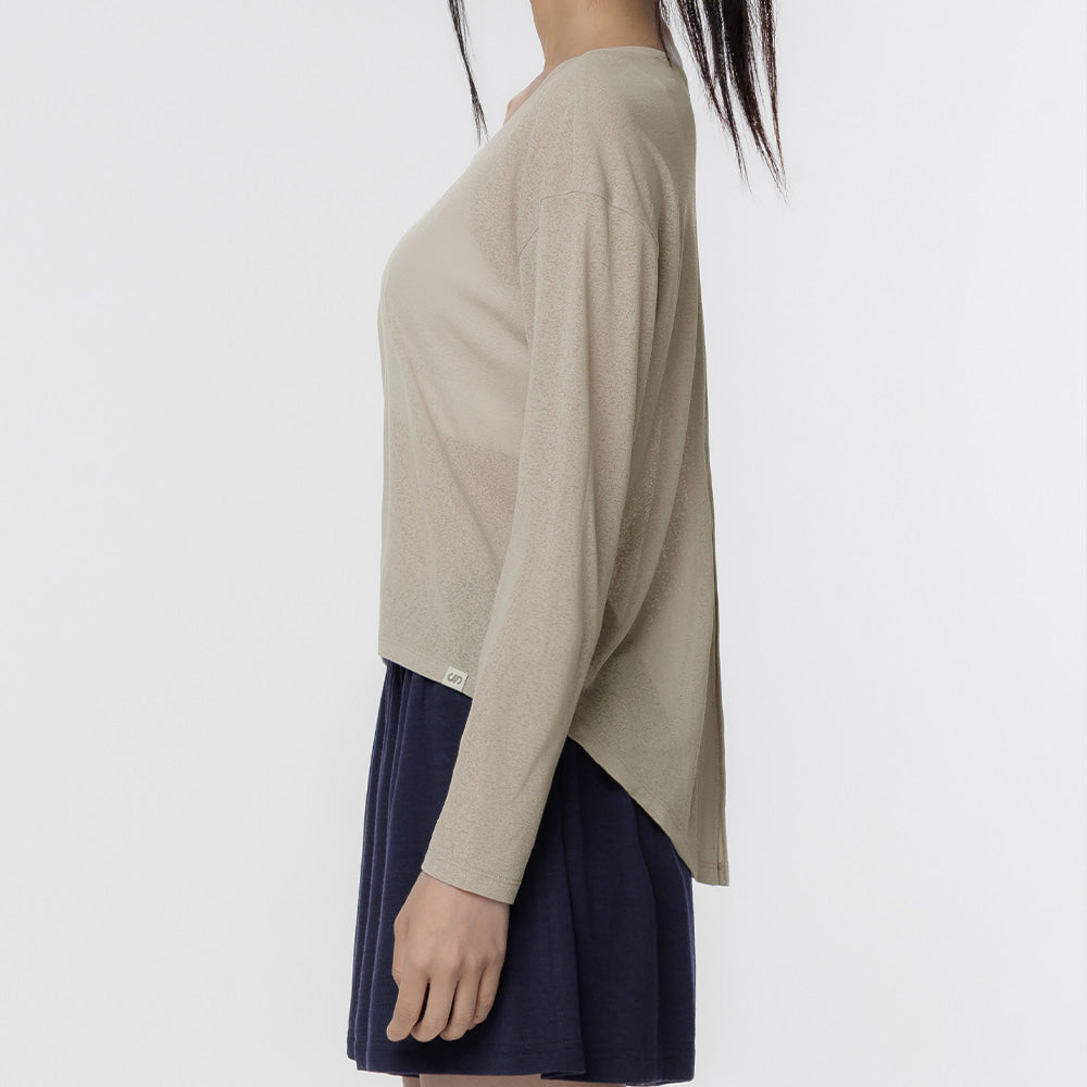 Back Slit Long Sleeve
