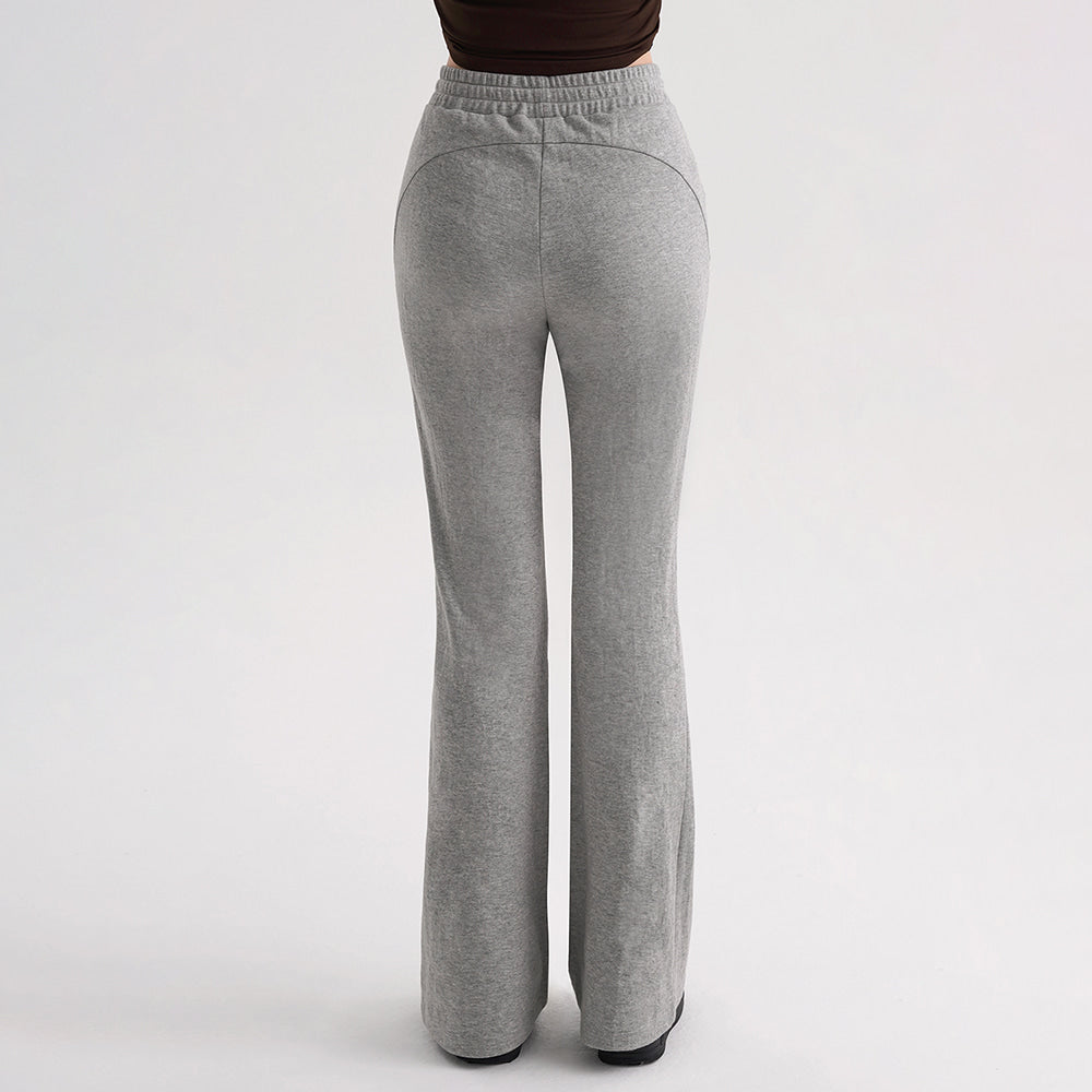Cotton Peach Bootcut Pants